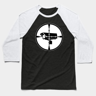 Surveillance Camera Target Practice Baseball T-Shirt